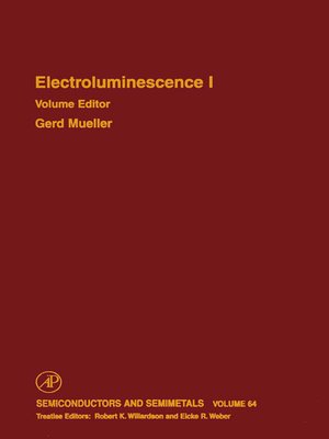 cover image of Electroluminescence I